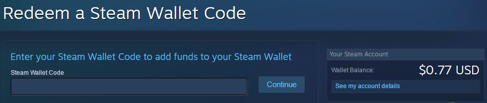 Kích hoạt Steam Wallet