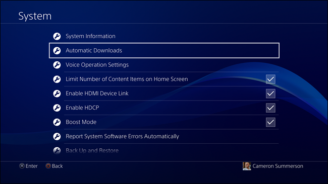 PlayStation 4 Automatic Download