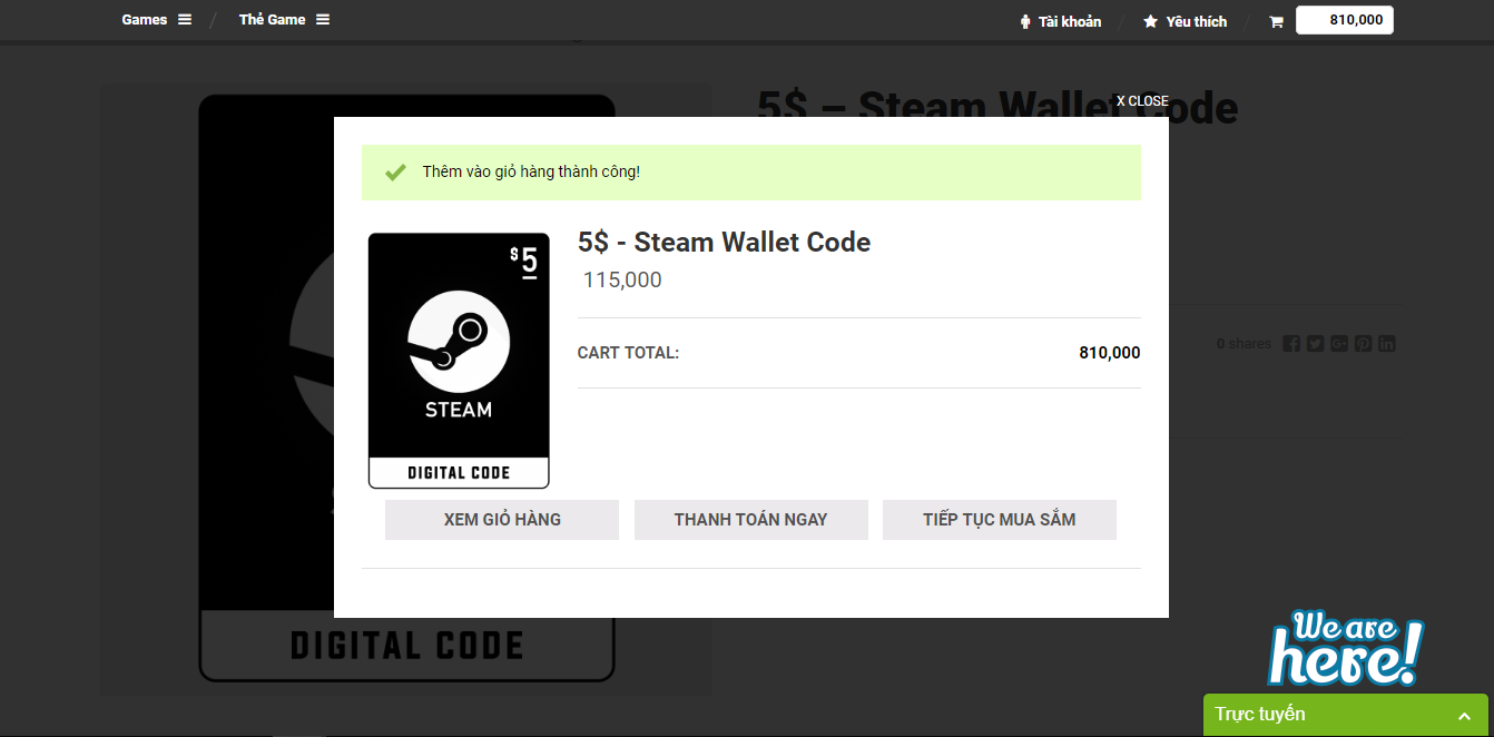 mua Steam Wallet cod