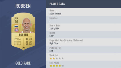 Arjen-Robben trong fifa 19