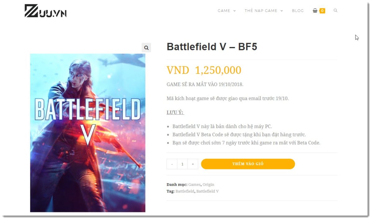 mua battlefield 5 giá rẻ nhất