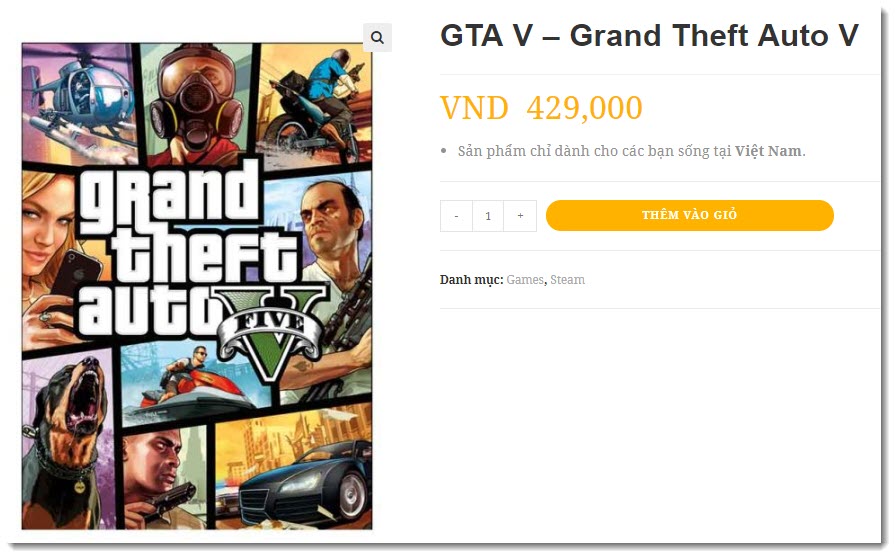 Mua GTA V chỉ với giá 429000 VND tại Zuu Gaming